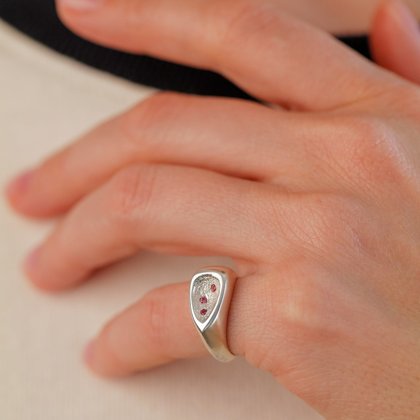 Crushed Candy Pinky Ring