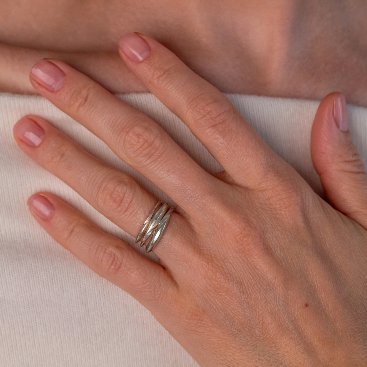 In Time Set in Sterling Silver