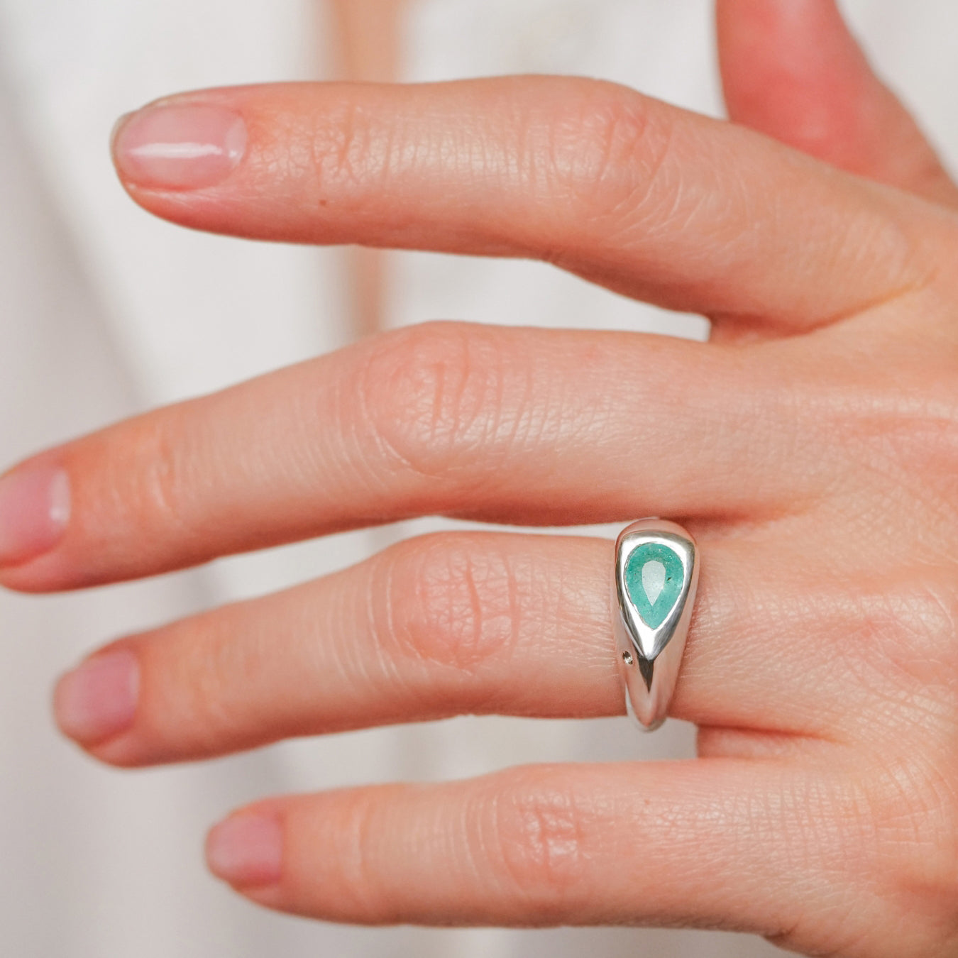 Pear Paraiba Candy Ring