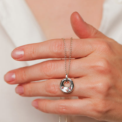 Sapphire Donut Necklace