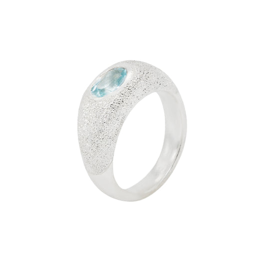Blue Zircon Candy Ring