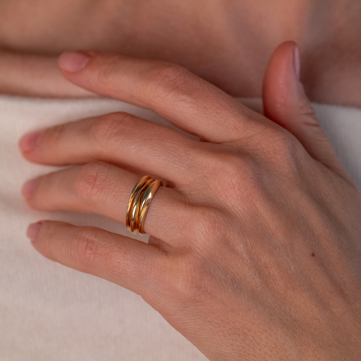 In Time Set in 18k Gold